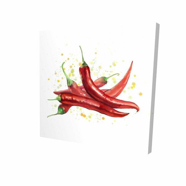 Begin Home Decor 32 x 32 in. Red Hot Peppers-Print on Canvas 2080-3232-GA94